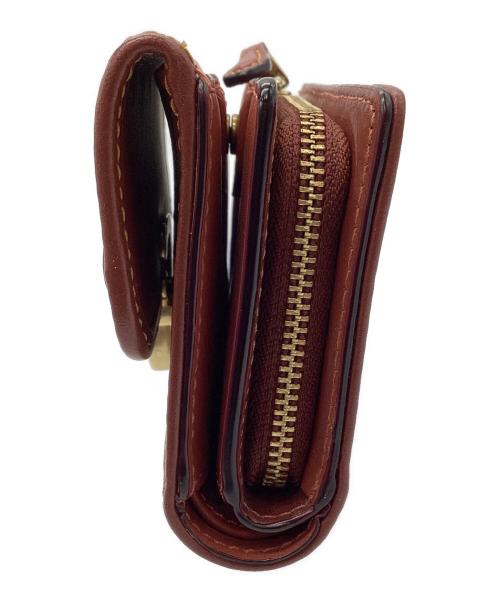 COACH（コーチ）COACH (コーチ) 2つ折り財布 ブラウン×ベージュの古着・服飾アイテム