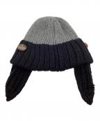 Vivienne Westwoodヴィヴィアンウエストウッド）の古着「ビービーニットキャップ」｜グレー×ブラック