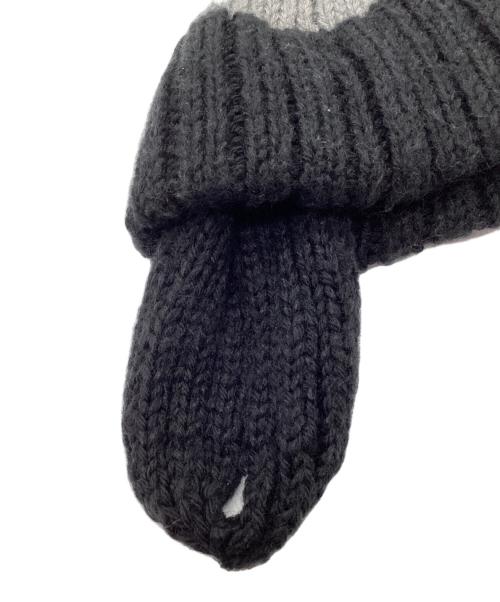 Vivienne Westwood（ヴィヴィアンウエストウッド）Vivienne Westwood (ヴィヴィアンウエストウッド) ビービーニットキャップ グレー×ブラック サイズ:不明の古着・服飾アイテム