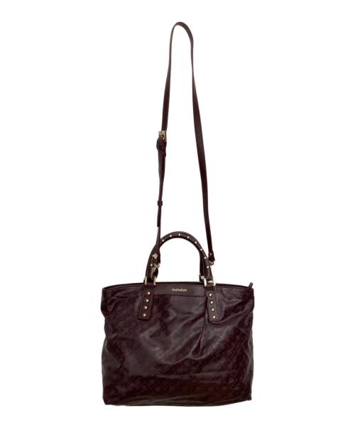 GHERARDINI（ゲラルディーニ）GHERARDINI (ゲラルディーニ) 2WAYバッグ ボルドーの古着・服飾アイテム