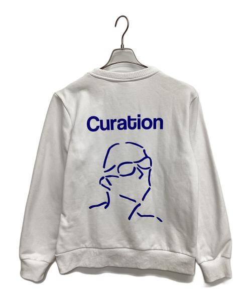 sound sports（サウンドスポーツ）Sound Sports (サウンドスポーツ) スウェット ホワイト×ブルー サイズ:Lの古着・服飾アイテム