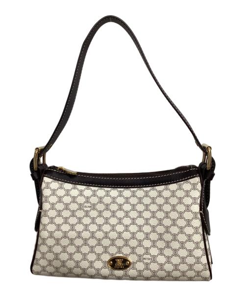 CELINE（セリーヌ）CELINE (セリーヌ) ワンショルダーバッグ ベージュ×ブラウンの古着・服飾アイテム