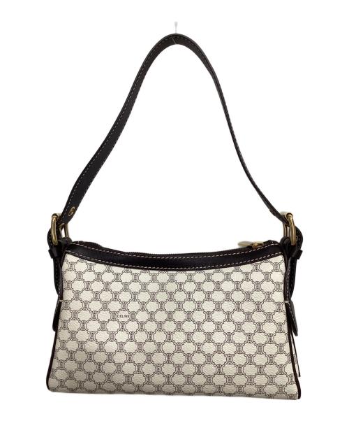 CELINE（セリーヌ）CELINE (セリーヌ) ワンショルダーバッグ ベージュ×ブラウンの古着・服飾アイテム
