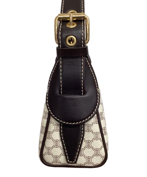 CELINE（セリーヌ）CELINE (セリーヌ) ワンショルダーバッグ ベージュ×ブラウンの古着・服飾アイテム