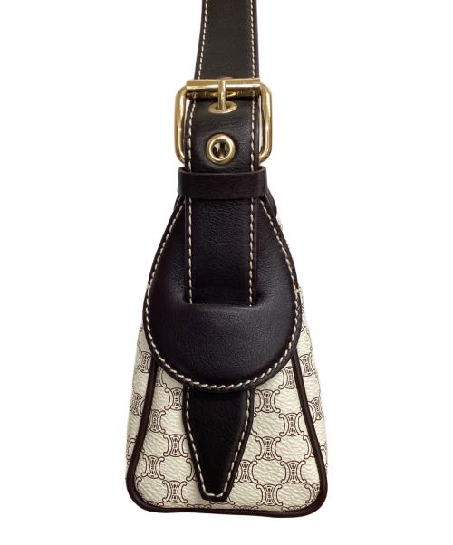CELINE（セリーヌ）CELINE (セリーヌ) ワンショルダーバッグ ベージュ×ブラウンの古着・服飾アイテム