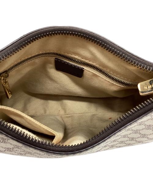 CELINE（セリーヌ）CELINE (セリーヌ) ワンショルダーバッグ ベージュ×ブラウンの古着・服飾アイテム