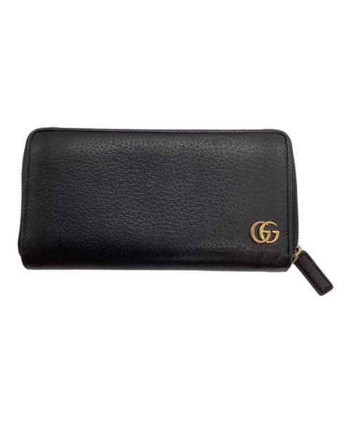 GUCCI（グッチ）GUCCI (グッチ) 長財布 ブラックの古着・服飾アイテム