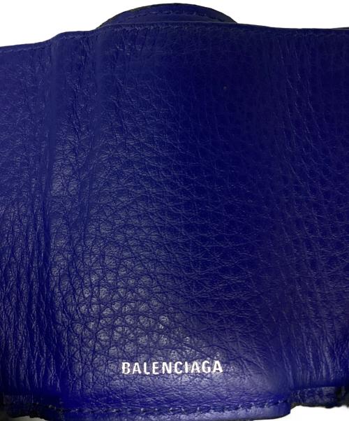 BALENCIAGA（バレンシアガ）BALENCIAGA (バレンシアガ) コンパクトウォレット ブルーの古着・服飾アイテム