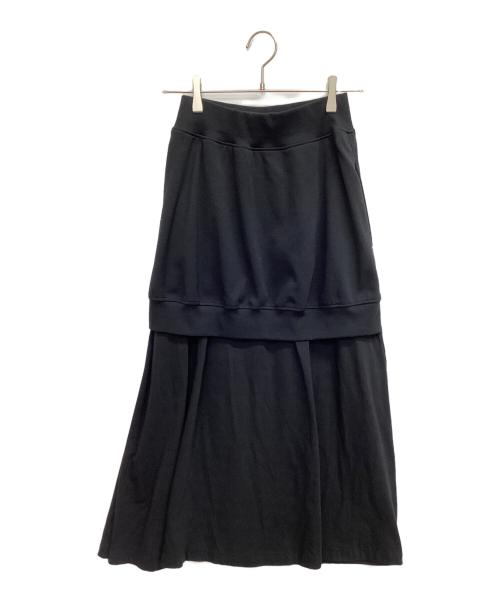 Y's（ワイズ）Y's (ワイズ) 切替スカート ブラック サイズ:未表記の古着・服飾アイテム