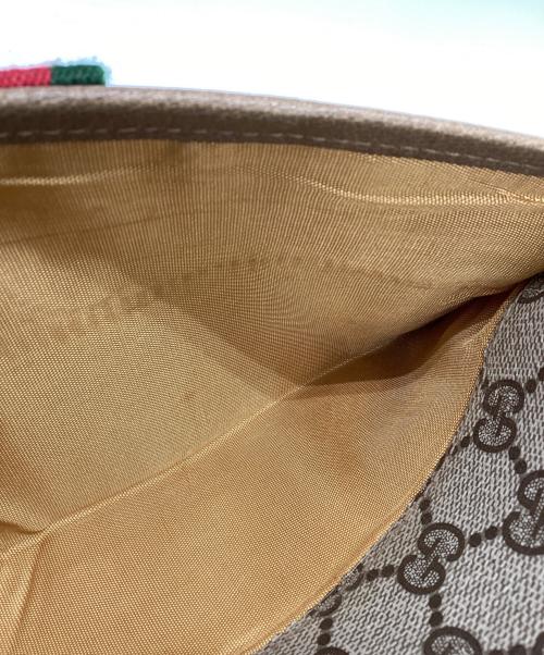 GUCCI（グッチ）GUCCI (グッチ) シェリーライン グレー×ブラウンの古着・服飾アイテム