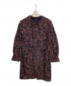 Y'sワイズ）の古着「コート」｜ネイビー×オレンジ