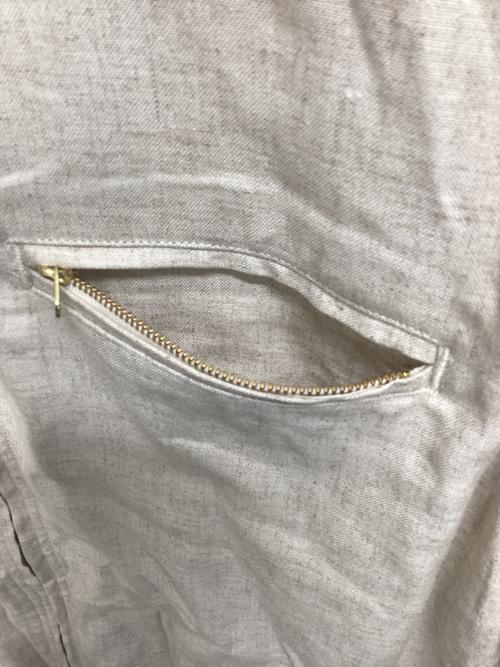 MAGIC STICK（マジックスティック）MAGIC STICK (マジックスティック) HRMS NATURAL ZIP JACKET ベージュ サイズ:Lの古着・服飾アイテム