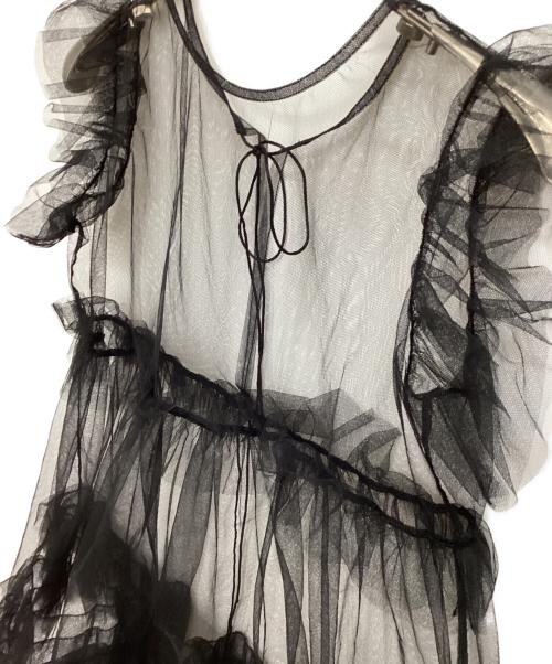 epine（エピヌ）epine (エピヌ) チュールワンピース ブラック サイズ:表記なしの古着・服飾アイテム