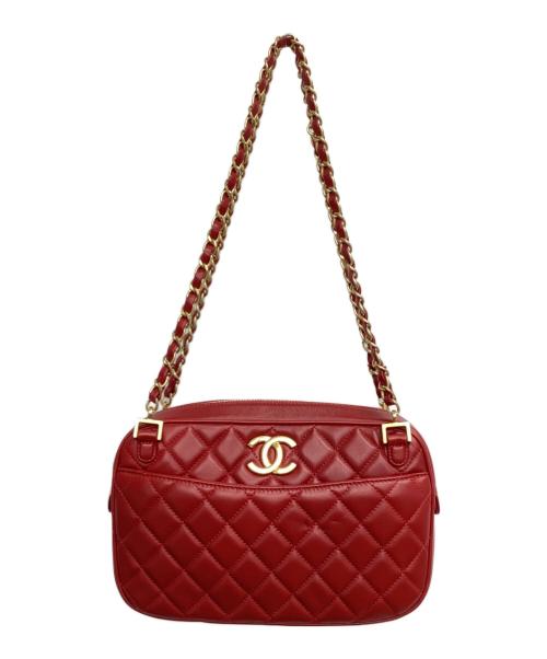 CHANEL（シャネル）CHANEL (シャネル) チェーンショルダーバッグ レッドの古着・服飾アイテム