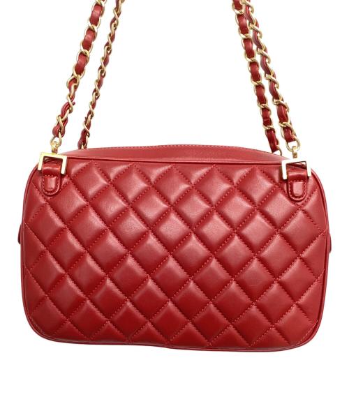 CHANEL（シャネル）CHANEL (シャネル) チェーンショルダーバッグ レッドの古着・服飾アイテム