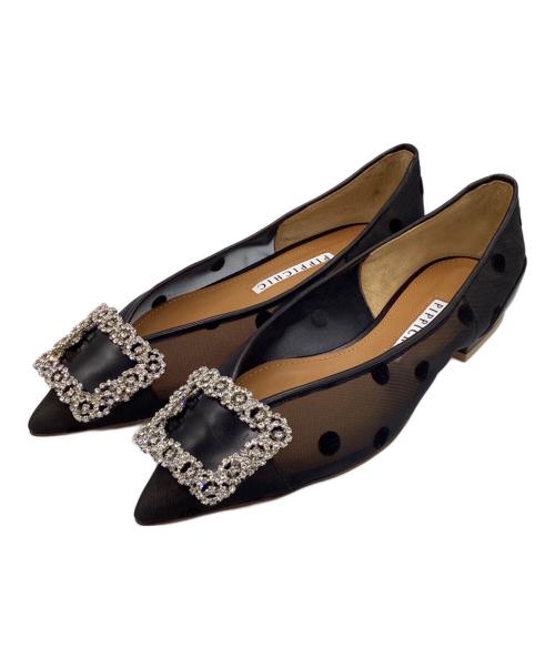 Pippichic（ピッピシック）Pippichic (ピッピシック) ANNA V JEWERLY ブラック サイズ:22.5の古着・服飾アイテム