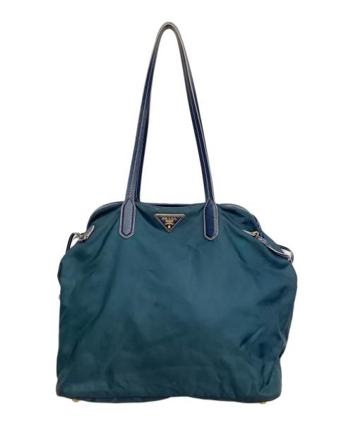 PRADA（プラダ）PRADA (プラダ) トートバッグ ブルーの古着・服飾アイテム