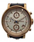 FOSSILフォッシル）の古着「クロノグラフ」｜ホワイト