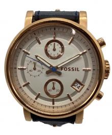 FOSSIL（フォッシル）の古着「クロノグラフ」｜ホワイト