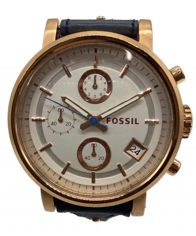 中古・古着通販】FOSSIL (フォッシル) クロノグラフ ホワイト