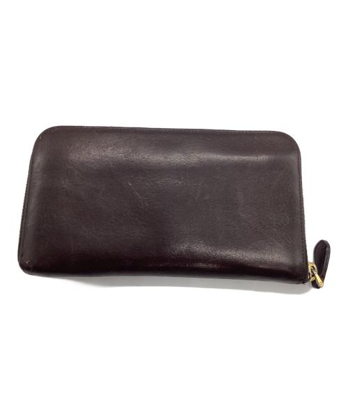 PRADA（プラダ）PRADA (プラダ) ラウンドファスナー長財布 ブラウンの古着・服飾アイテム