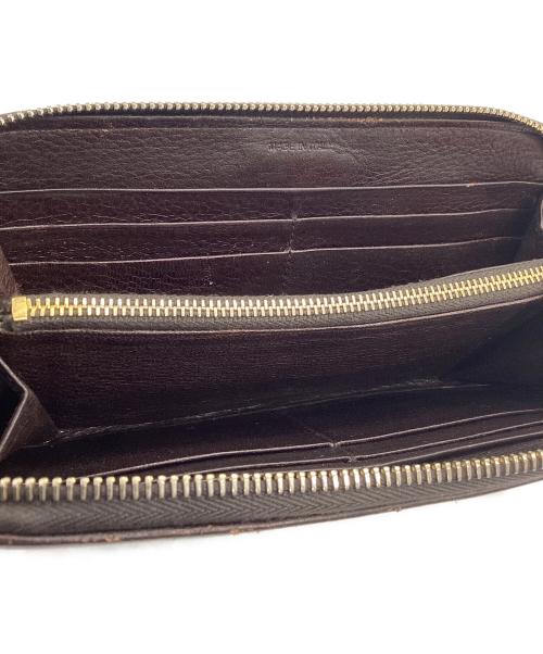 PRADA（プラダ）PRADA (プラダ) ラウンドファスナー長財布 ブラウンの古着・服飾アイテム