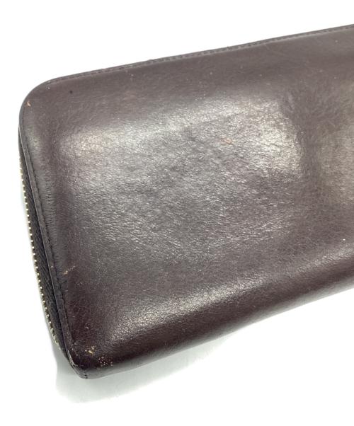 PRADA（プラダ）PRADA (プラダ) ラウンドファスナー長財布 ブラウンの古着・服飾アイテム