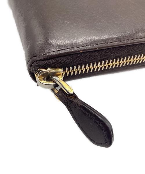 PRADA（プラダ）PRADA (プラダ) ラウンドファスナー長財布 ブラウンの古着・服飾アイテム