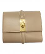 CELINEセリーヌ）の古着「トリフォールドウォレット」｜ベージュ