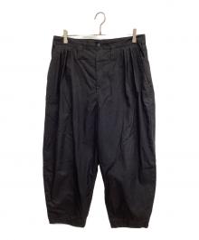 Porter Classic（ポータークラシック）の古着「ギャザーパンツ」｜ブラック