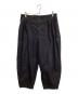 Porter Classic（ポータークラシック）の古着「ギャザーパンツ」｜ブラック