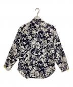 APPLEBUMアップルバム）の古着「長袖シャツ」｜ネイビー×ホワイト