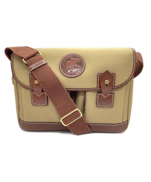 HUNTING WORLD（ハンティングワールド）HUNTING WORLD (ハンティングワールド) ショルダーバッグ カーキ×ブラウンの古着・服飾アイテム