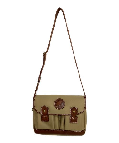 HUNTING WORLD（ハンティングワールド）HUNTING WORLD (ハンティングワールド) ショルダーバッグ カーキ×ブラウンの古着・服飾アイテム