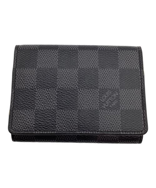 LOUIS VUITTON（ルイ ヴィトン）LOUIS VUITTON (ルイ ヴィトン) カードケース ブラックの古着・服飾アイテム