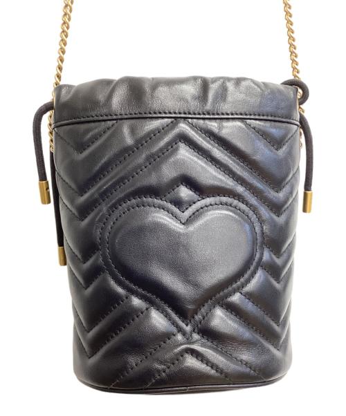 GUCCI（グッチ）GUCCI (グッチ) チェーンショルダーバッグ ブラックの古着・服飾アイテム