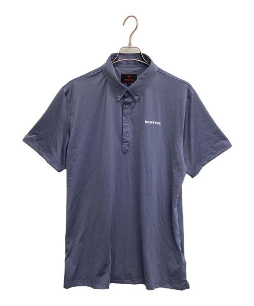 BRIEFING（ブリーフィング）BRIEFING (ブリーフィング) ポロシャツ(ゴルフウェア) ブルー サイズ:XLの古着・服飾アイテム
