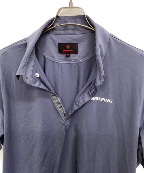 BRIEFING（ブリーフィング）BRIEFING (ブリーフィング) ポロシャツ(ゴルフウェア) ブルー サイズ:XLの古着・服飾アイテム