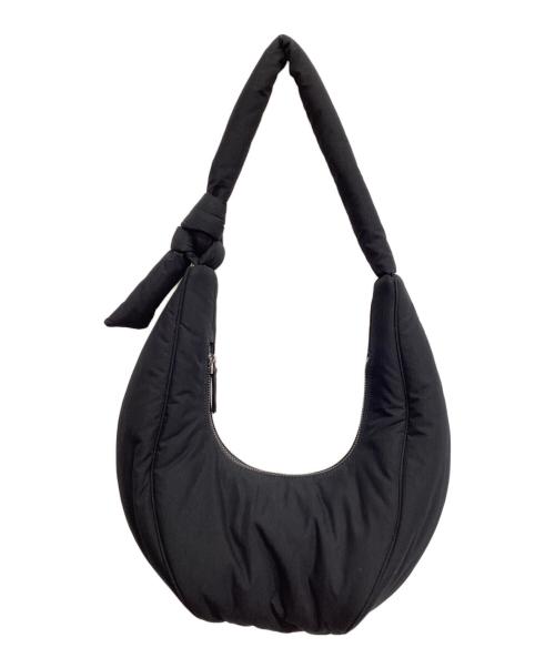 FOLNUA（フォルニュア）FOLNUA (フォルニュア) クッションパッドオーバルバッグ ブラックの古着・服飾アイテム