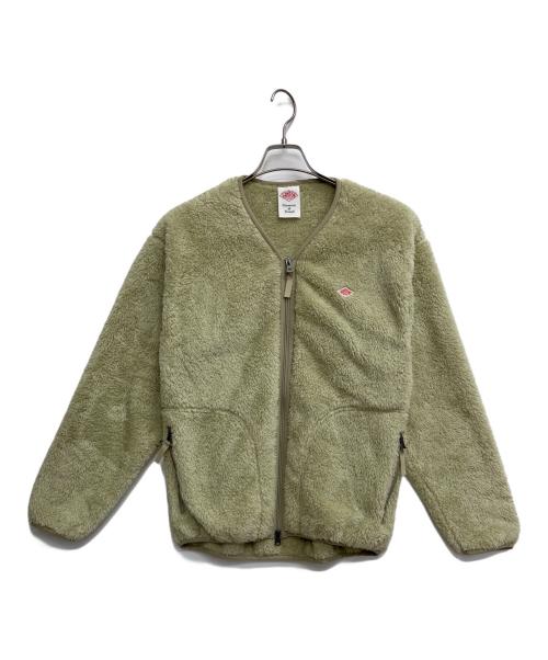 DANTON（ダントン）DANTON (ダントン) ハイパイル Vネックフリースカーディガン グリーン サイズ:Mの古着・服飾アイテム