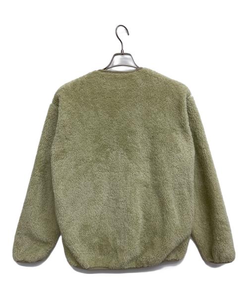 DANTON（ダントン）DANTON (ダントン) ハイパイル Vネックフリースカーディガン グリーン サイズ:Mの古着・服飾アイテム