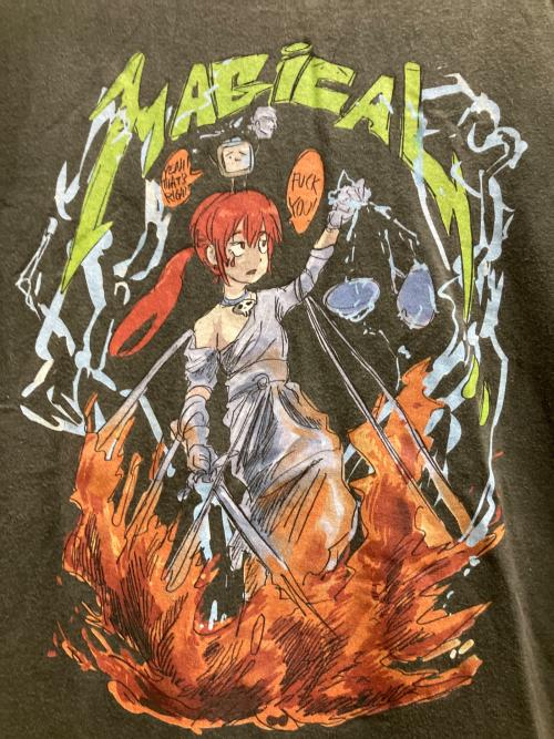 NUBAN（ヌビアン）NUBAN (ヌビアン) JUN INAGAWA (ジュンイナガワ) MAGICAL TEE 半袖カットソー ダークグレー×マルチカラー サイズ:SIZE Lの古着・服飾アイテム