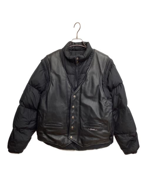 SCHOTT BROS.（ショット）SCHOTT BROS. (ショットブロス) 2WAYダウンジャケット ブラック サイズ:42の古着・服飾アイテム