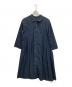 nest Robe（ネストローブ）の古着「コットンラミーブロードハイネックワンピース」｜ネイビー