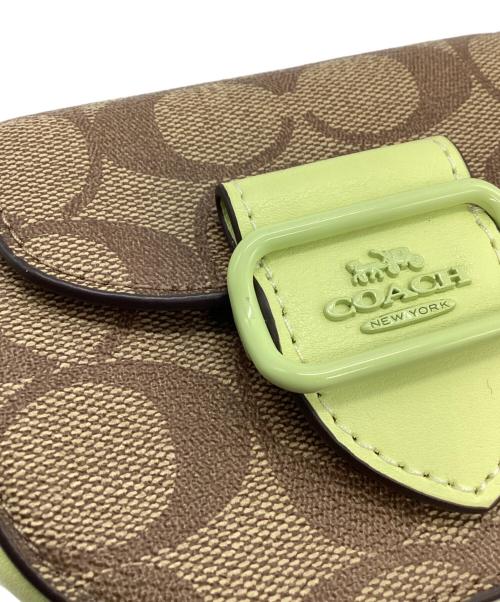 COACH（コーチ）COACH (コーチ) チェーンショルダーバッグ ブラウン×グリーンの古着・服飾アイテム