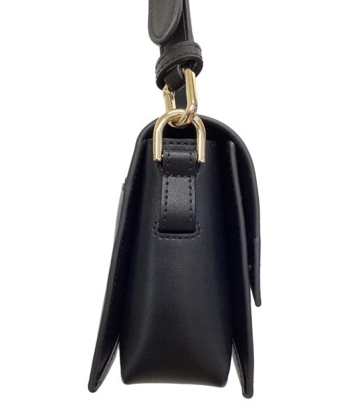 FURLA（フルラ）FURLA (フルラ) フラップショルダーバッグ ブラックの古着・服飾アイテム