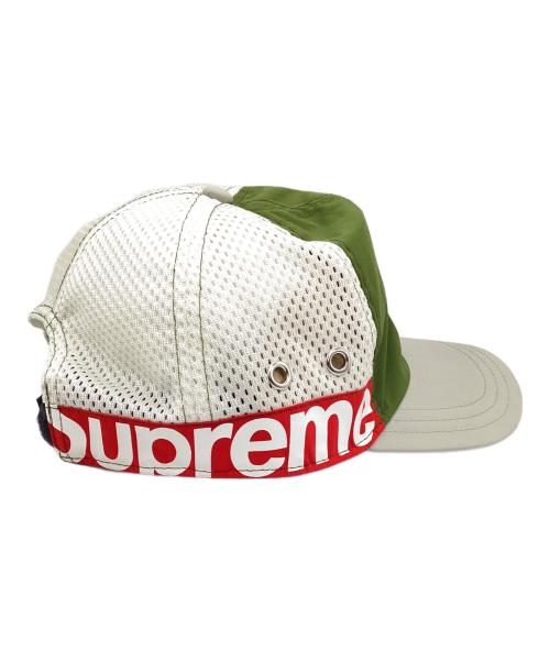 SUPREME（シュプリーム）Supreme (シュプリーム) サイドロゴメッシュキャップ グレー×グリーンの古着・服飾アイテム