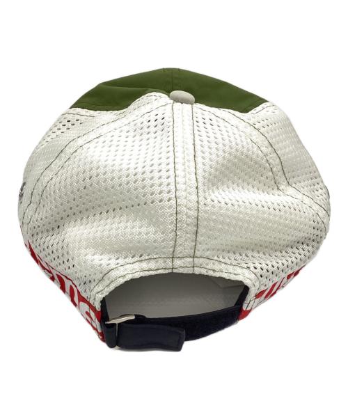 SUPREME（シュプリーム）Supreme (シュプリーム) サイドロゴメッシュキャップ グレー×グリーンの古着・服飾アイテム
