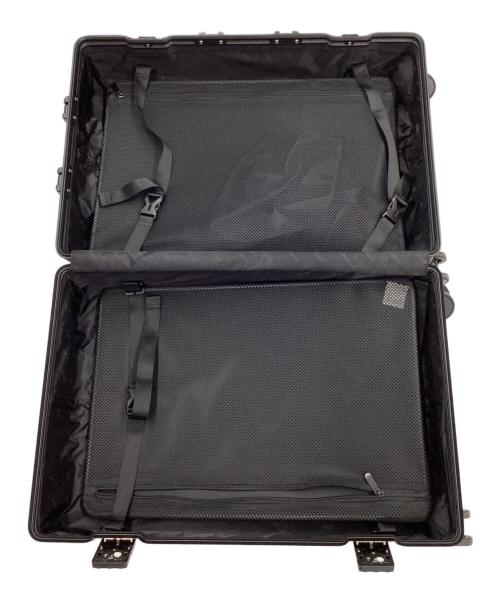 aucentic（オーセンティック）aucentic (オーセンティック) ストライプアルミニウムスーツケース ブラックの古着・服飾アイテム