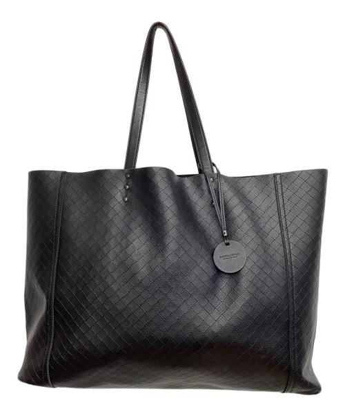 BOTTEGA VENETA（ボッテガベネタ）BOTTEGA VENETA (ボッテガベネタ) イントレッチオ ミラージュ トートバッグ ブラックの古着・服飾アイテム